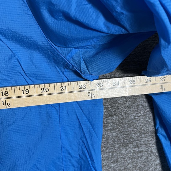Patagonia Jacket Mens Large Blue Houdini Nylon Hooded Windbreaker Lightweight - Picture 6 of 11